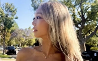 씨스타 효린, 뼈말라 대신 건강미 택했다…초밀착 시스루 드레스 터질 듯한 볼륨감