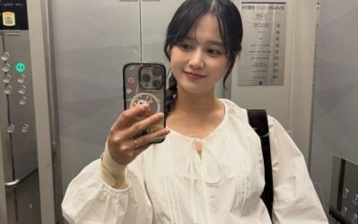 남보라, '+14kg' 오버핏에도 선명한 D라인…출산 한 달 앞두고 "콧바람 쐬니 좋아"