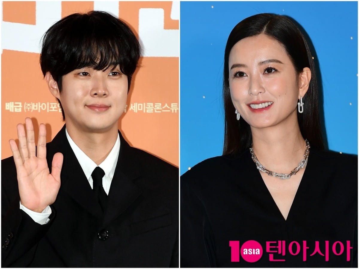 배우 최우식과 정유미가 각 공식행사에 참석해 포즈를 취하고 있다./사진=텐아시아DB