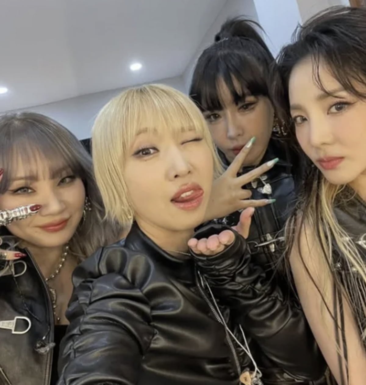 그룹 2NE1/사진=산다라박 인스타그램 캡처