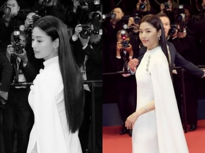 '46세' 전지현, 노출 하나 없어도 섹시한 몸매…올화이트 드레스 착장 '눈길'