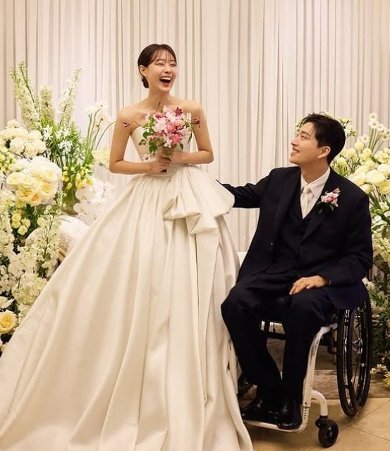 송지은, 박위 결혼식 사진./사진=송지은 SNS