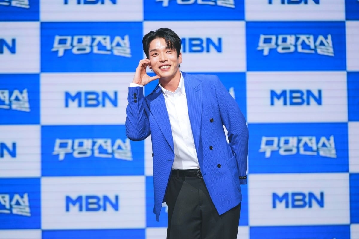 20일 서울 상암동 쇼킹케이팝센터에서 열린 MBN '무명전설' TOP7 기자간담회에서 가수 이창민이 포즈를 취하고 있다. / 사진제공=MBN
