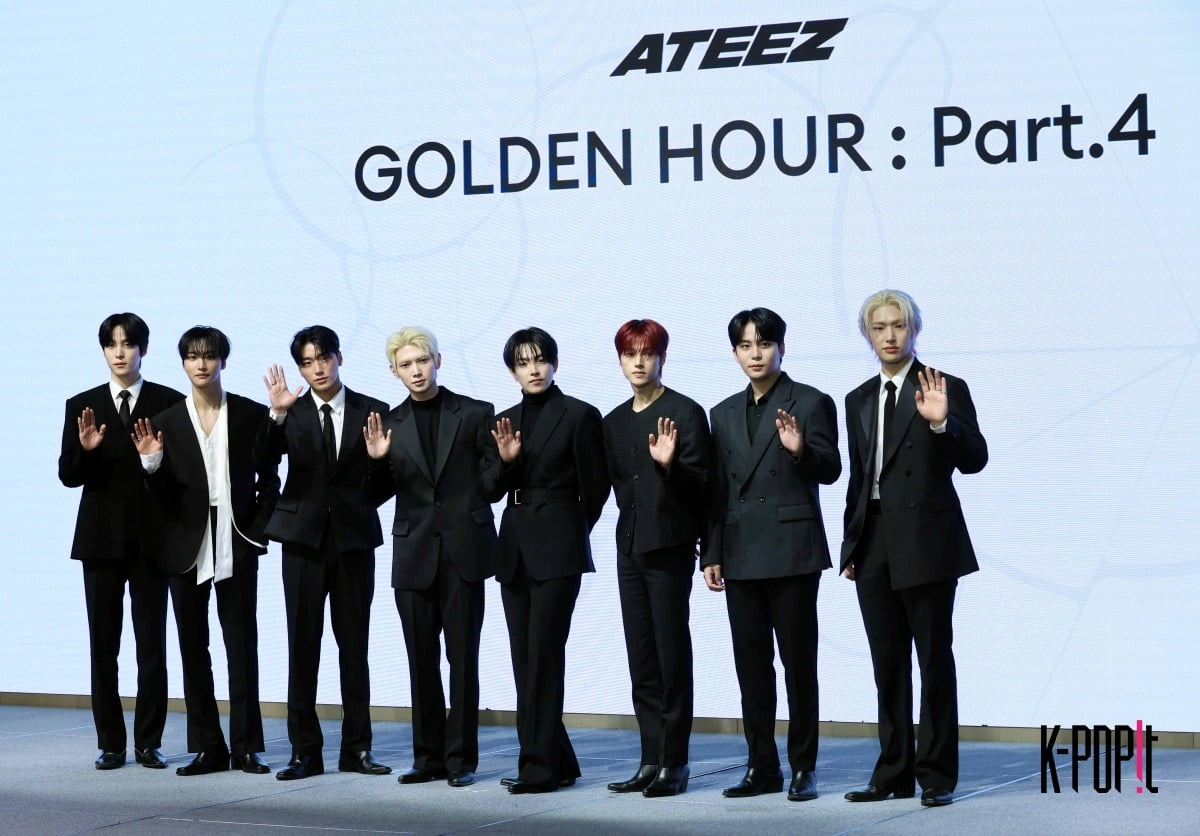 ATEEZ "GOLDEN HOUR : Part.4" press conference scene/ KPOPIT