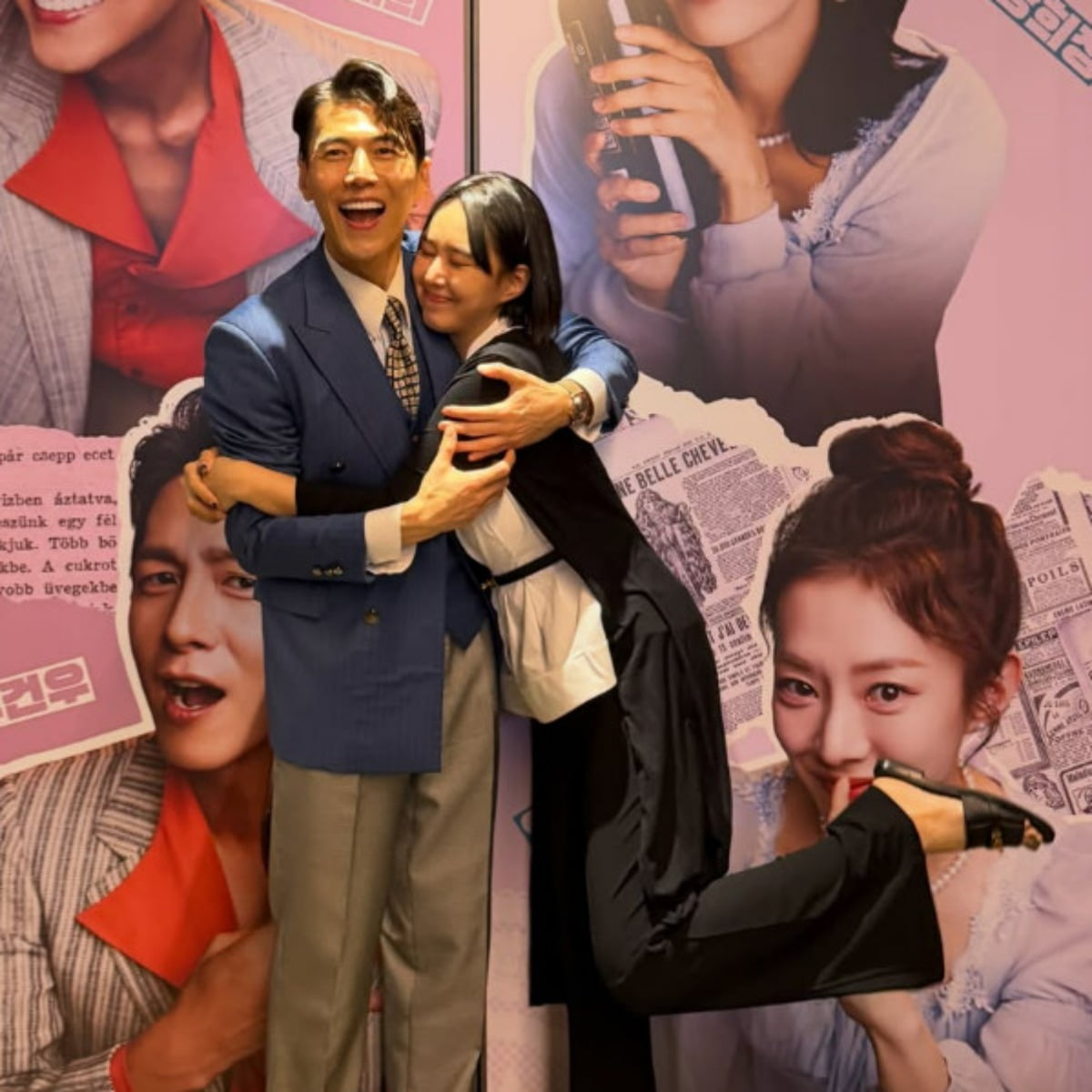 배우 송재희와 지소연이 진한 포옹으로 애정을 과시하고 있다. / 사진=지소연 SNS