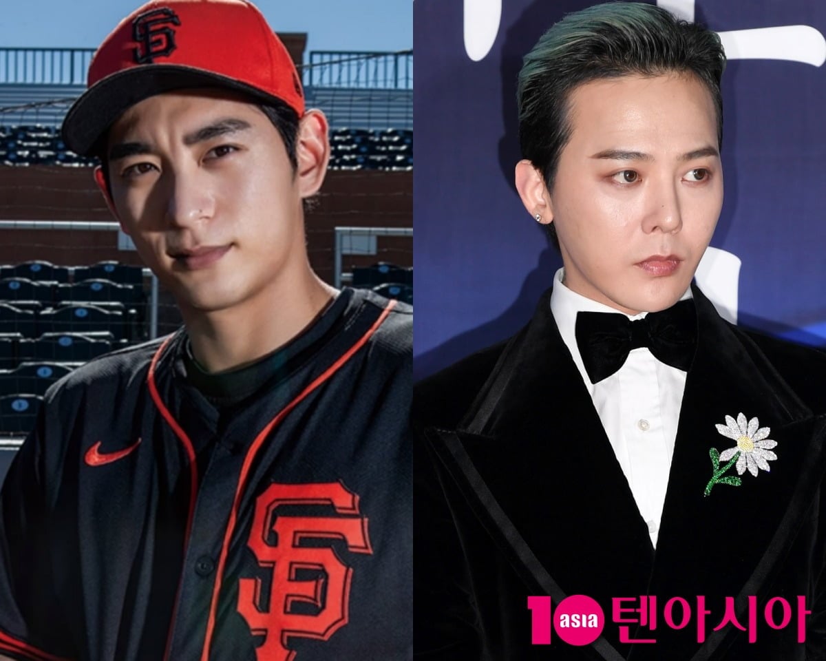 메이저리거 이정후가 가수 지드래곤과 한솥밥을 먹는다. / 사진=이정후 SNS, 텐아시아DB