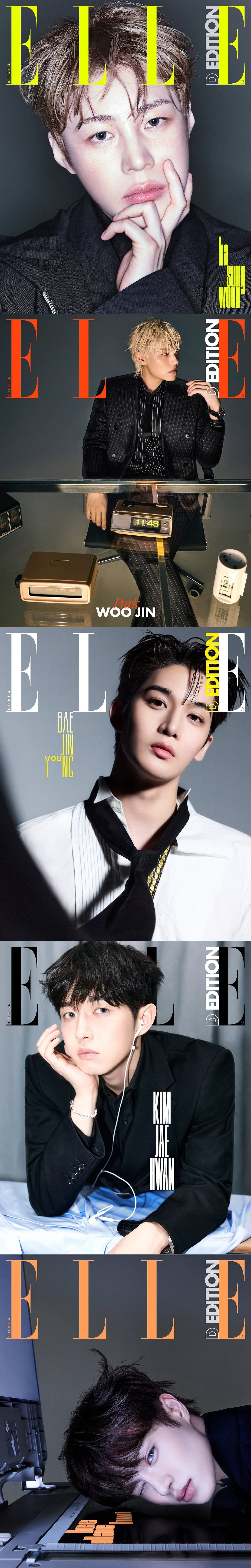 워너원이 '엘르' 스페셜 디지털 프로젝트 '엘르 디 에디션(D Edition)' 6월호 커버를 장식했다./사진제공=엘르