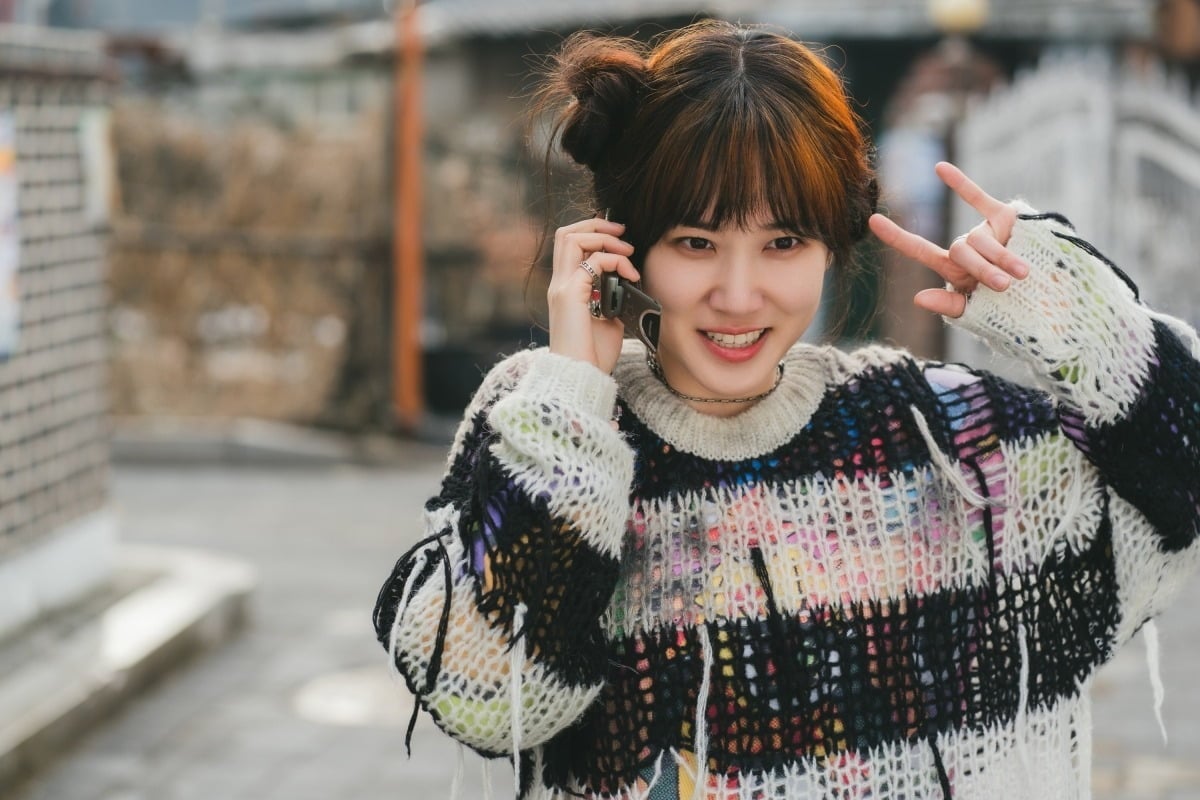 박은빈이 '원더풀스'에서 양갈래 머리를 시도했다. / 사진제공=넷플릭스