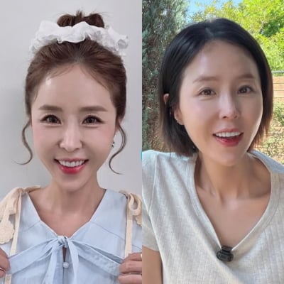 '44세' 신지, ♥7세 연하와 결혼 후 확 달라진 인상…급기야 '팔자 필러' 의혹까지