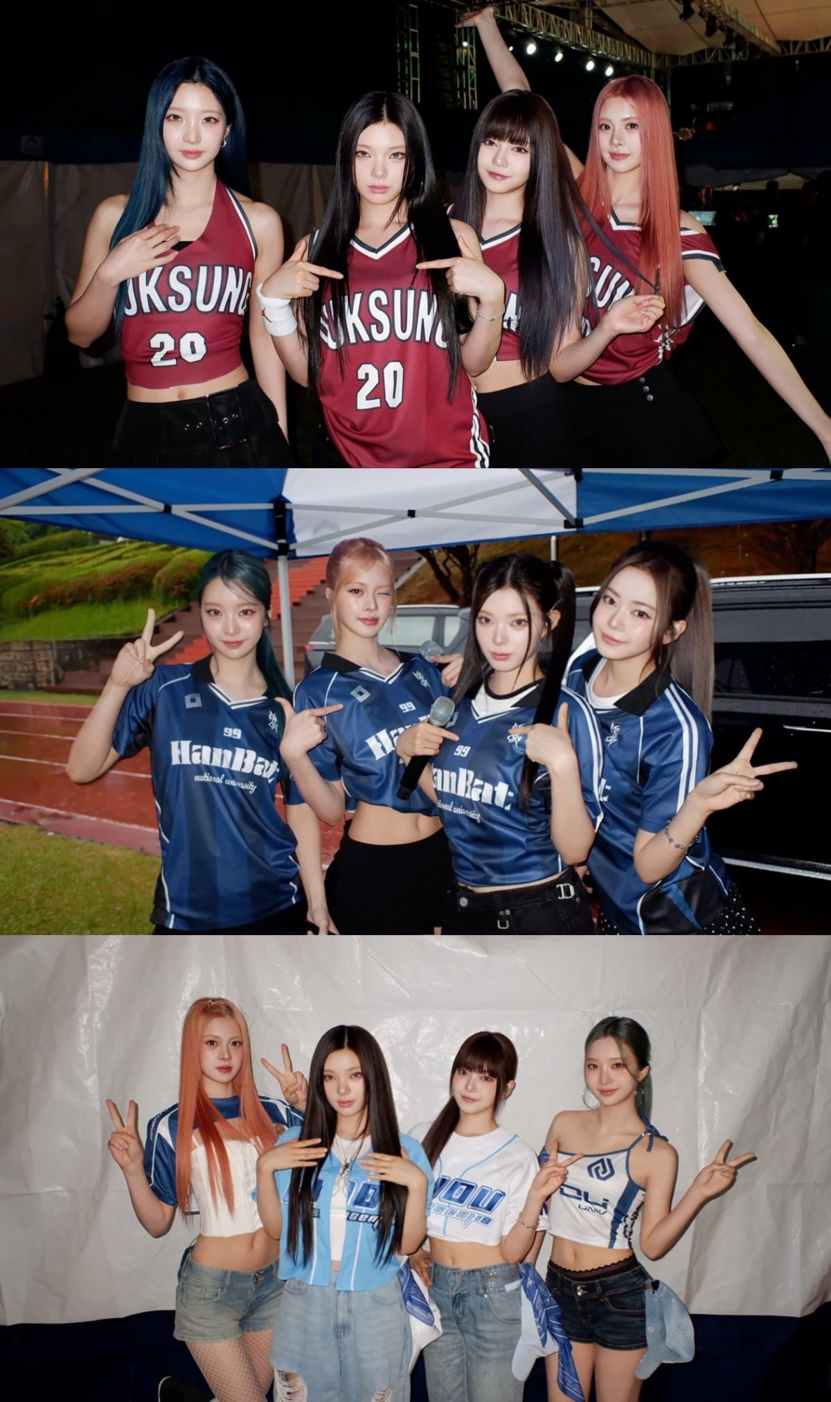 지난해 4월 데뷔한 걸그룹 코스모시가 대학교 축제 무대에 올라 청춘들과 호흡했다./사진제공=NTT 도코모 스튜디오&라이브