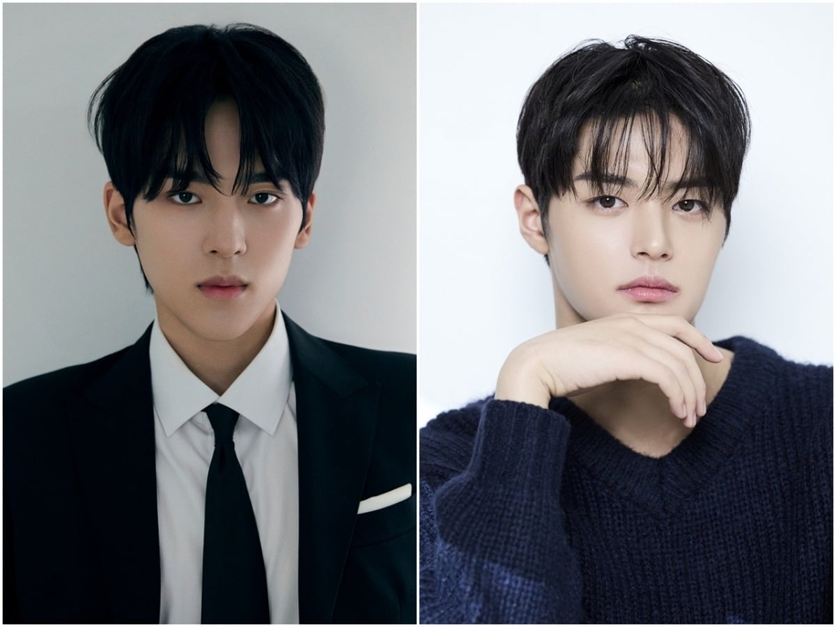 배우 문성현과 박수오가 차근차근 성장하며 업계 안팎의 관심을 받고 있다./사진제공=FNC, 키이스트