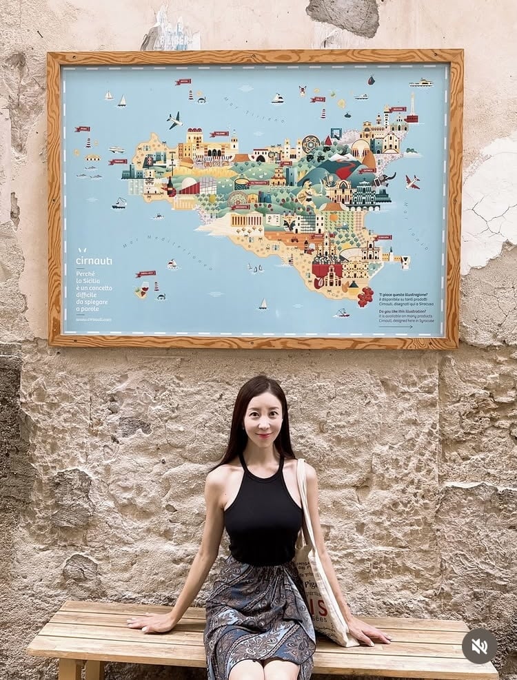 원진서, 여행통 또 왔네…윤정수와의 이탈리아를 못 잊어