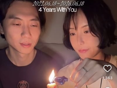 돌싱 이소라, 벌써 4주년… ♥남친과 촛불 부느라 바빠