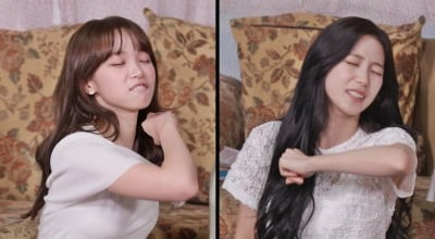 르세라핌, 이렇게 망가져도 괜찮나…방송 중 단체로 '눈물 셀카' 공개 "가장 예뻐보여" ('아근진')