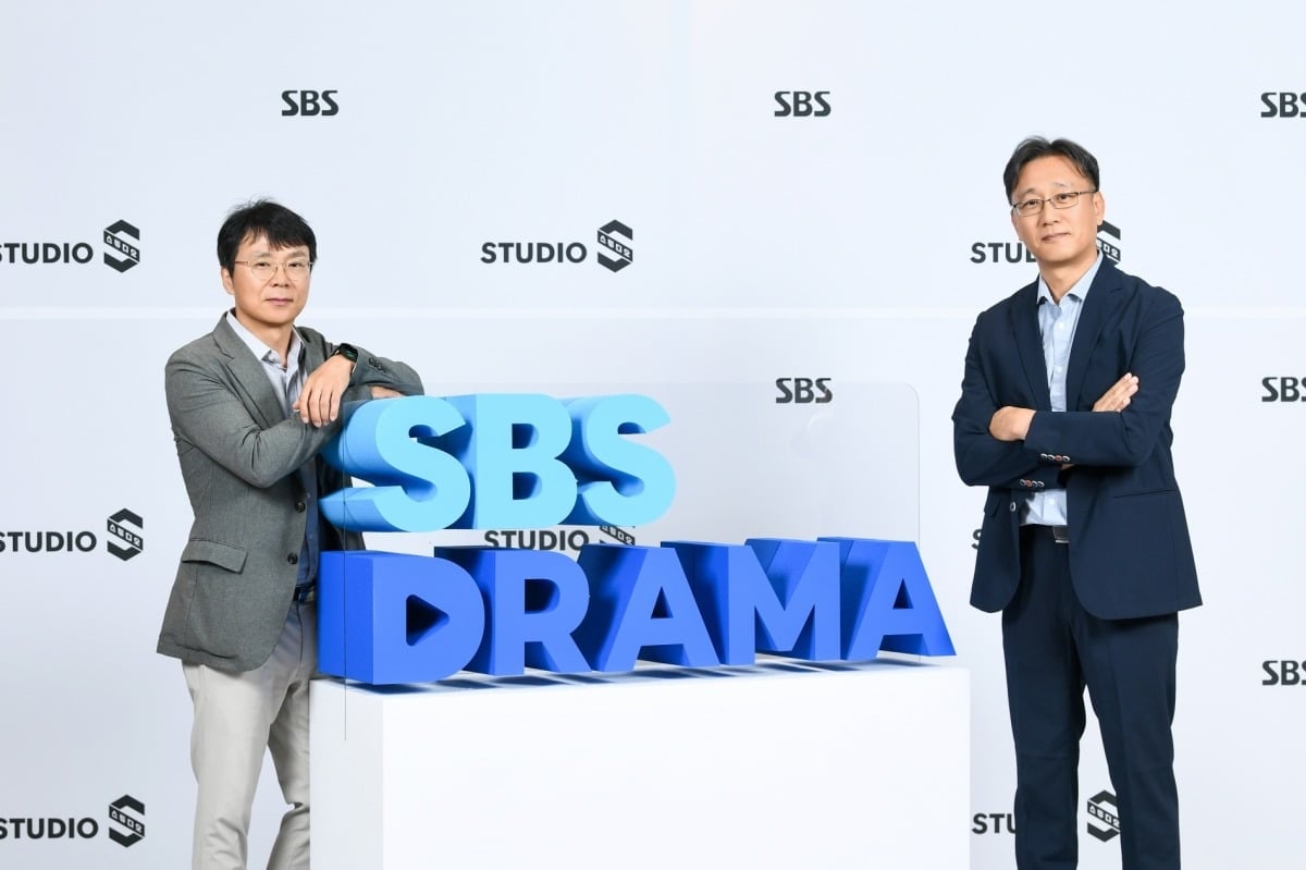 홍성창 대표, 김기슭 CP가 SBS 미디어 데이에 참석했다/사진제공=SBS