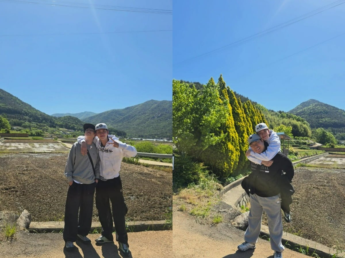 유선호가 '1박 2일' 멤버들과 마지막 추억을 쌓고 있다. / 사진=유선호 SNS