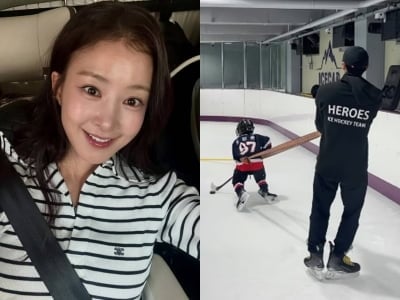 이시영 아들, 성인 남성 끌어 당긴다…'8살' 안 믿기는 괴력