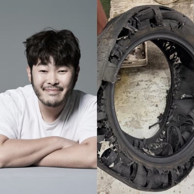 "정말 큰일날 뻔"…'조인성·김우빈 절친' 김기방, 고속도로 한복판서 타이어가 '펑'