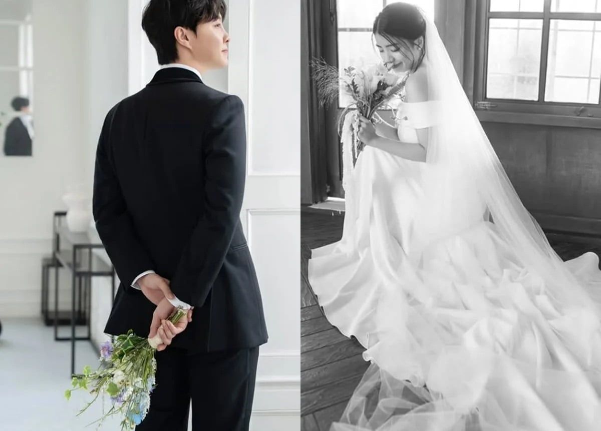 백년가약을 맺은 김환희, 최민우 부부 / 사진=김환희, 최민우 SNS