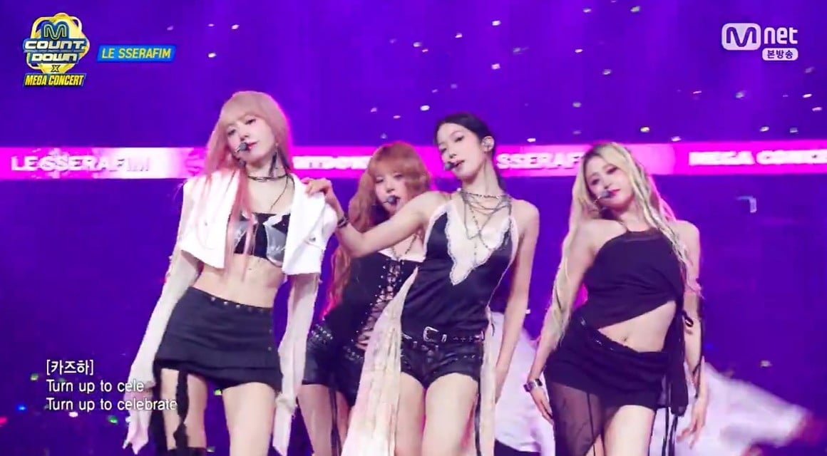 르세라핌 / 사진=Mnet ‘엠카운트다운 X 메가콘서트’ 방송 갈무리