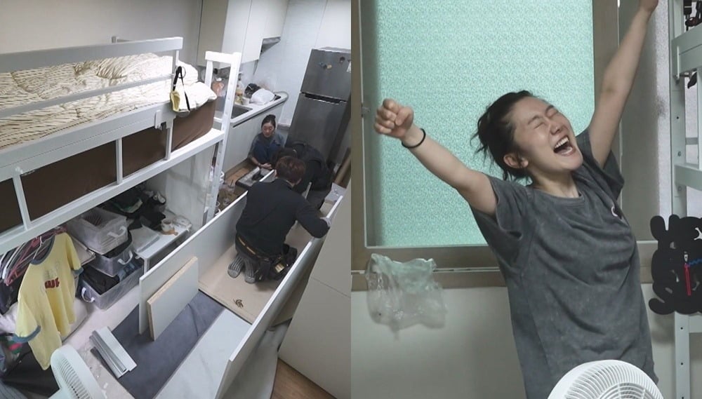 박경혜가 6평 원룸에 대형 장롱을 설치한다./사진제공=MBC