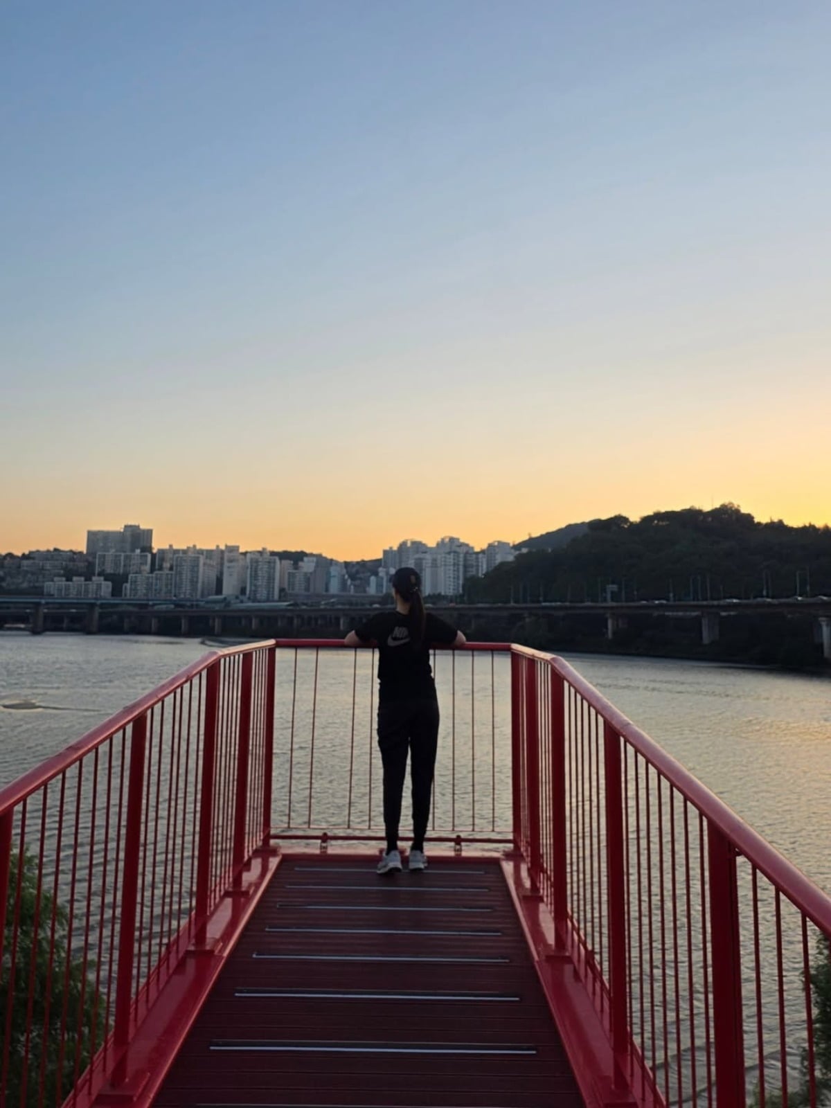 공현주가 한강 러닝을 즐겼다. / 사진=공현주 SNS