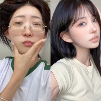 "이 정도면 사기인데"…최준희, ♥남편도 못 알아볼 수준급 메이크업 실력으로 '시선 강탈'