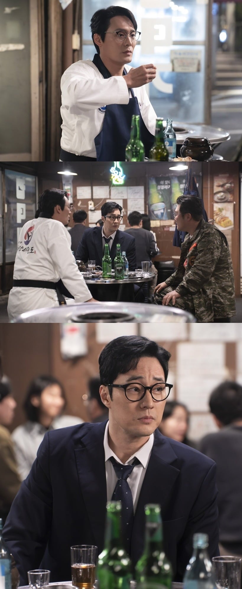 '김부장'의 소지섭, 최대훈, 윤경호가 첫 만남부터 유쾌한 브로맨스를 예고했다./사진제공=SBS