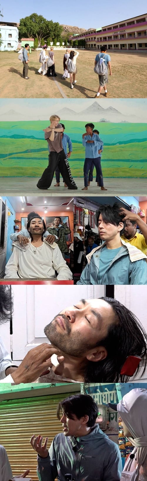 SBS ‘법륜로드 : 스님과 손님’(이하 ‘스님과 손님’)에서는 노홍철, 이상윤이 인도 스타일링에 도전하는 모습이 그려진다./ 사진=SBS ‘스님과 손님’