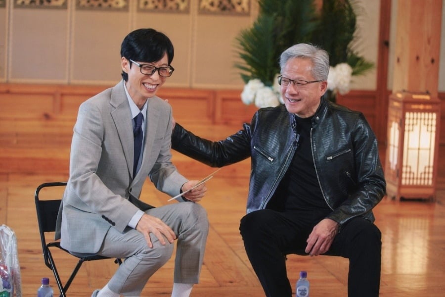젠슨 황이 '유 퀴즈 온 더 블럭'에 출연한다. / 사진제공=tvN