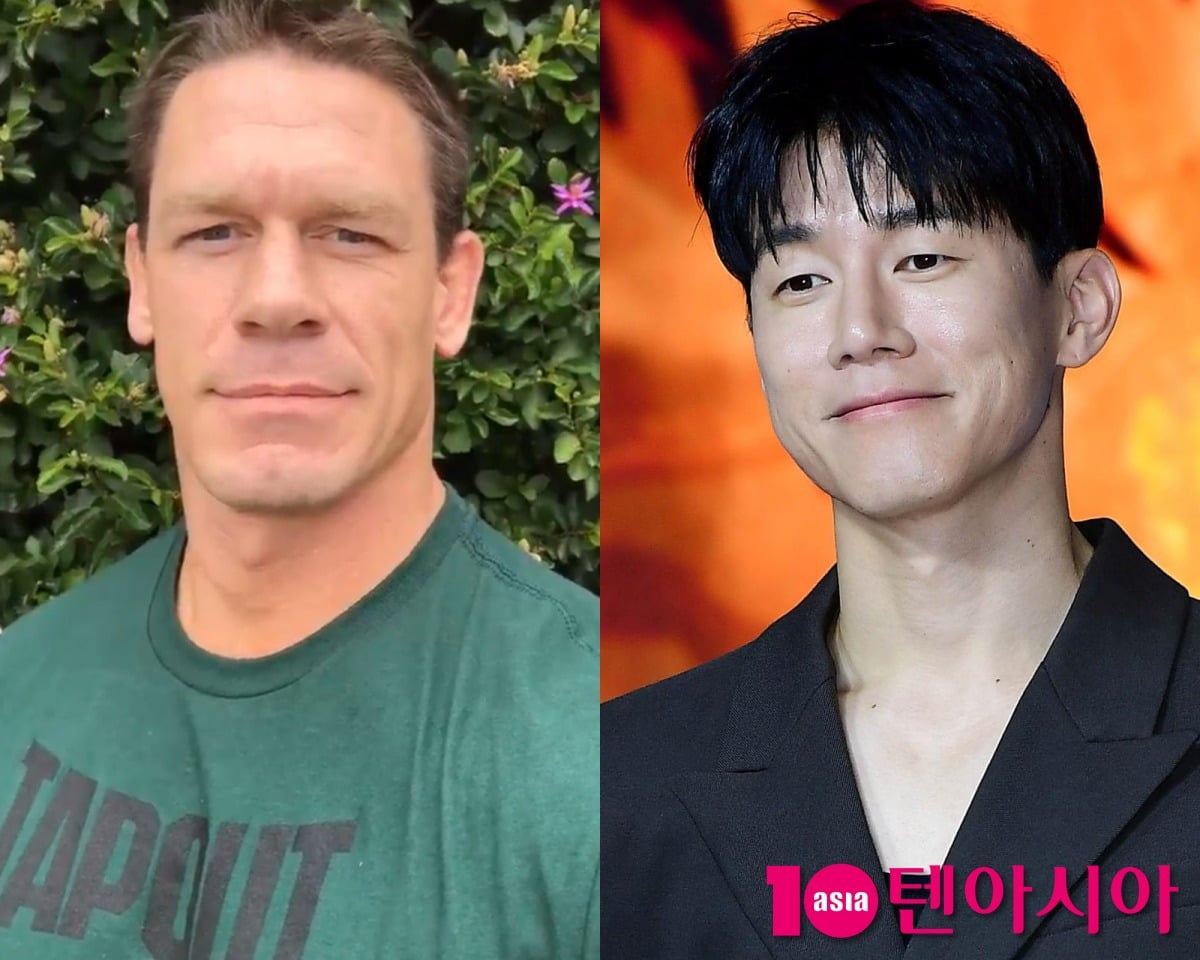 존 시나가 SNS에 김무열의 사진을 올렸다. / 사진=존 시나 SNS, 텐아시아DB