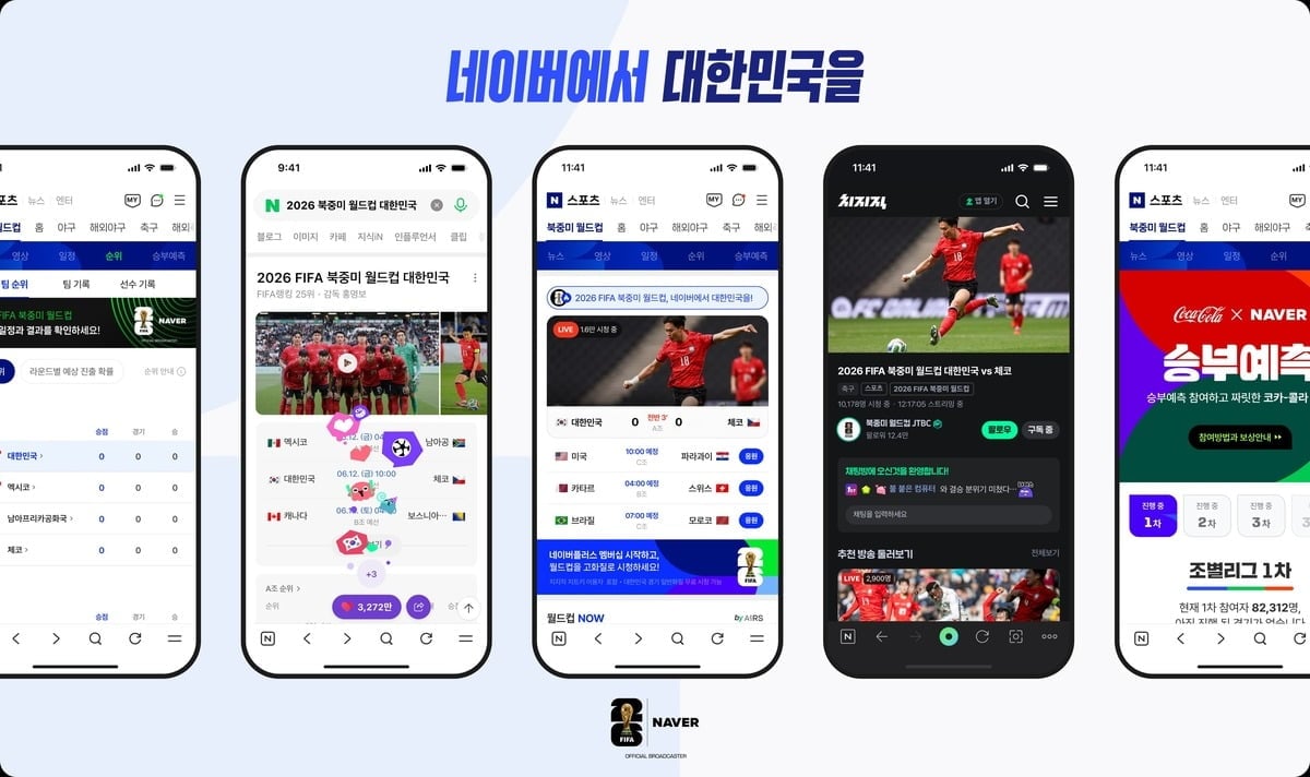 네이버 치지직에서 월드컵을 시청할 수 있다. / 사진제공=네이버