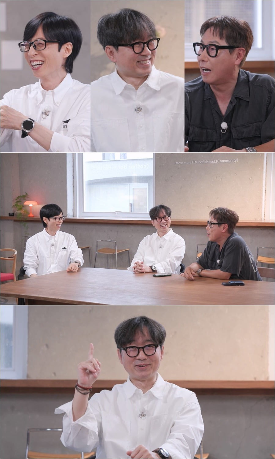 '해피투게더'가 6년 만에 돌아오는 가운데 유재석, 장항준, 윤종신의 첫 호흡이 공개된다./사진제공=KBS2