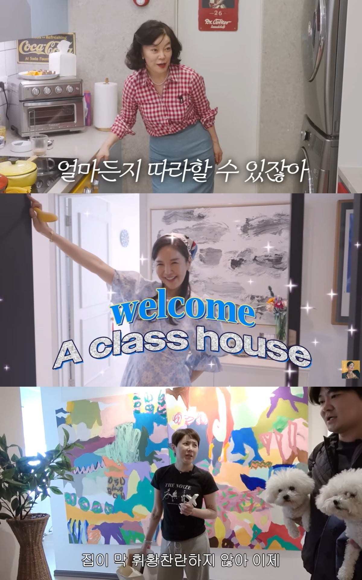 집 공개가 유튜브 초기 단골 소재로 쓰인다. / 사진='안녕하세요 최화정이에요', 'A급 장영란', '개과천선 서인영' 유튜브 채널 캡쳐
