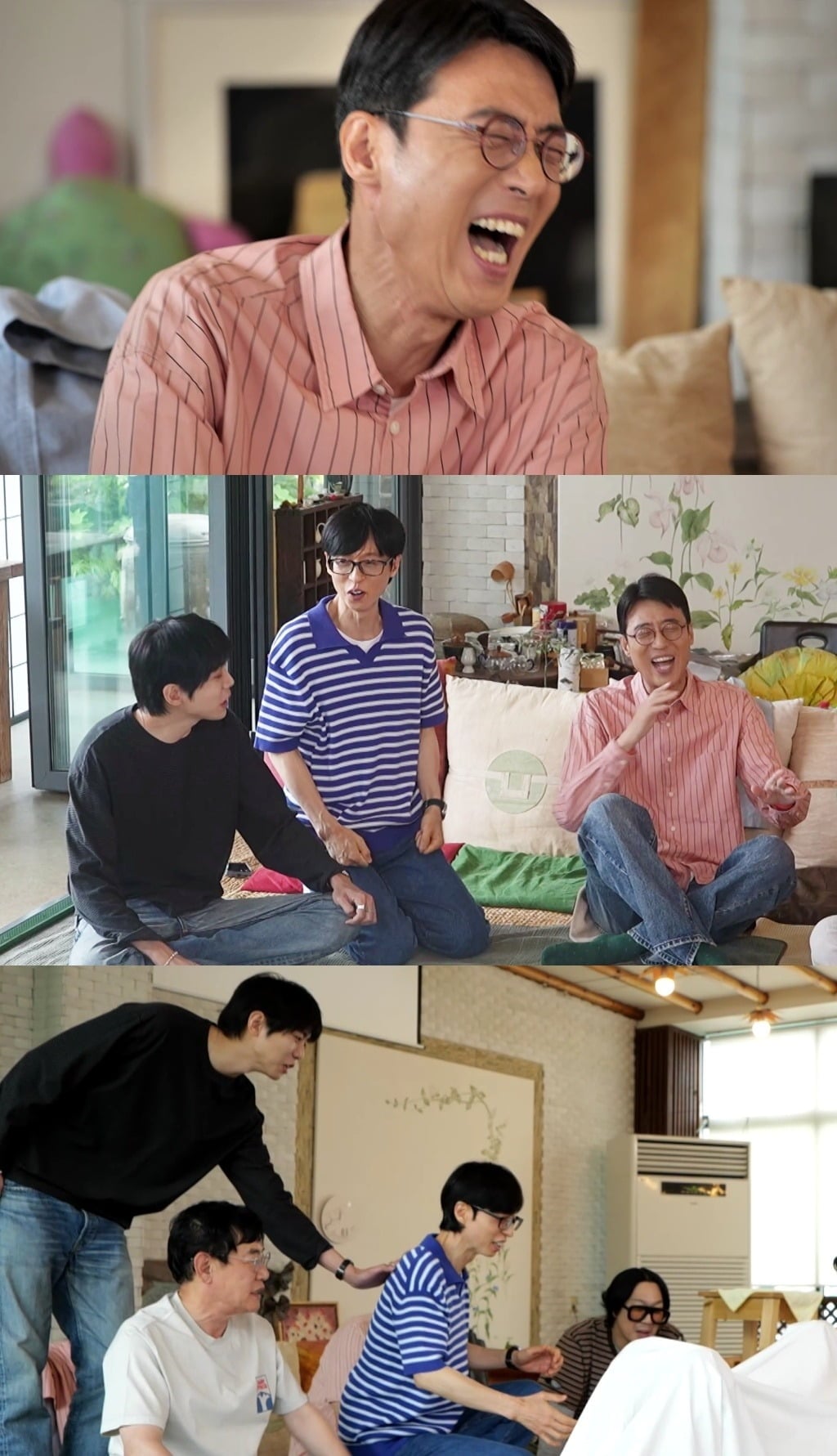 이경규가 누군가의 발에 밟히며 고통을 호소한다./사진제공=MBC