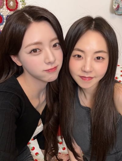 안소희, '11살 연하' 유나와 투샷에도 소녀미 가득…'JYP 귀염둥이' 모였네