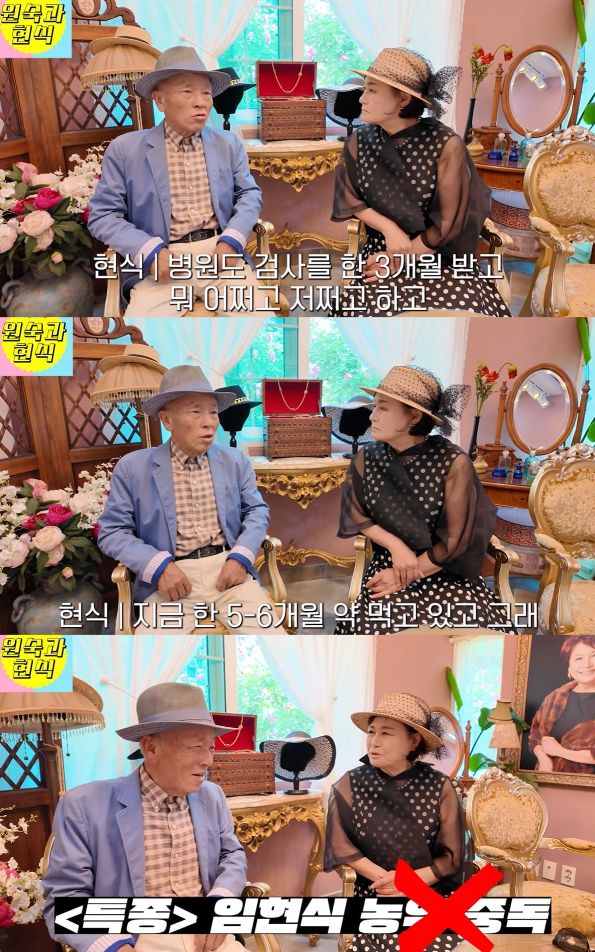 임현식이 '농약 음독' 루머를 해명했다. / 사진='박원숙채널' 유튜브 캡쳐