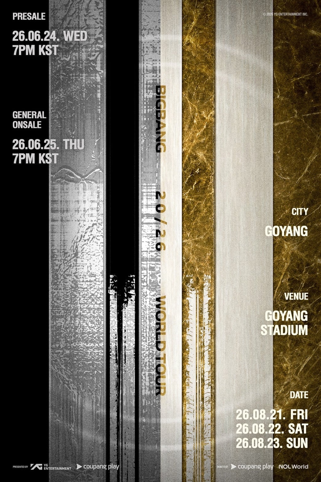 빅뱅 고양 콘서트 상세 공지 / 사진 제공=YG엔터테인먼트