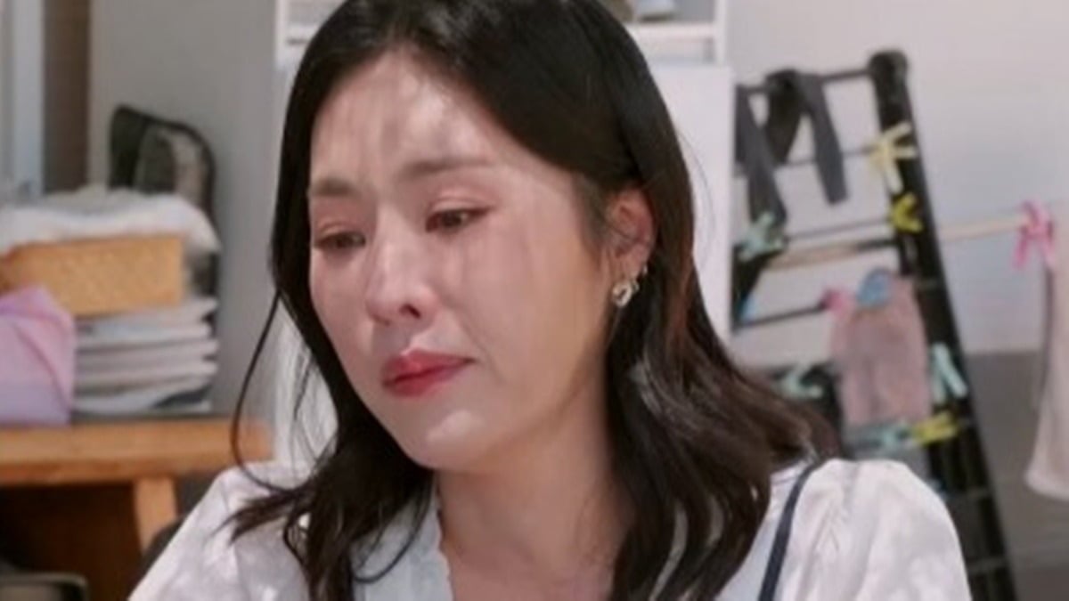 한윤서가 친정에서 눈물을 보였다./사진제공=TV조선