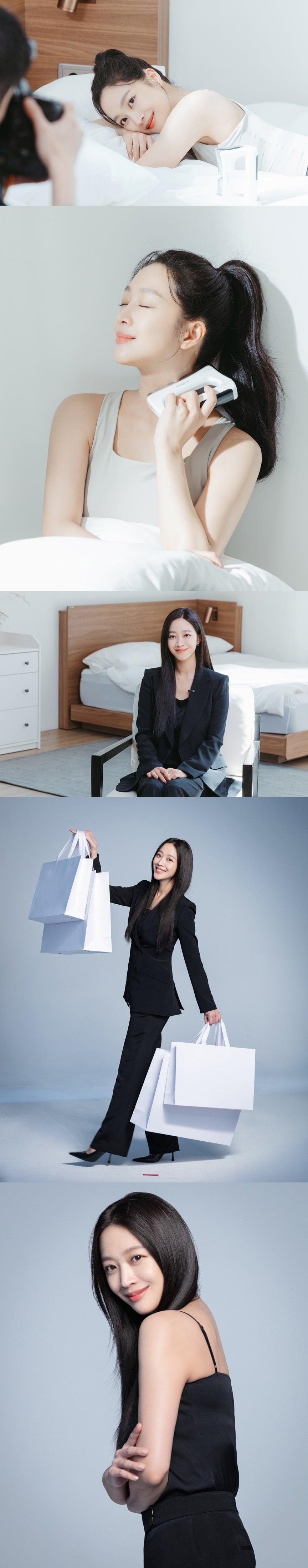 배우 조보아의 화보 비하인드 컷이 공개됐다./사진제공=빌리언스