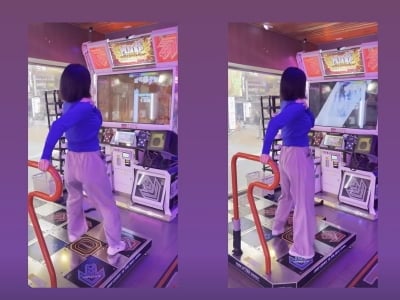"가슴 4개 됐다"…부작용 고백한 이세영, 펌프게임 중 '왼팔 고정'