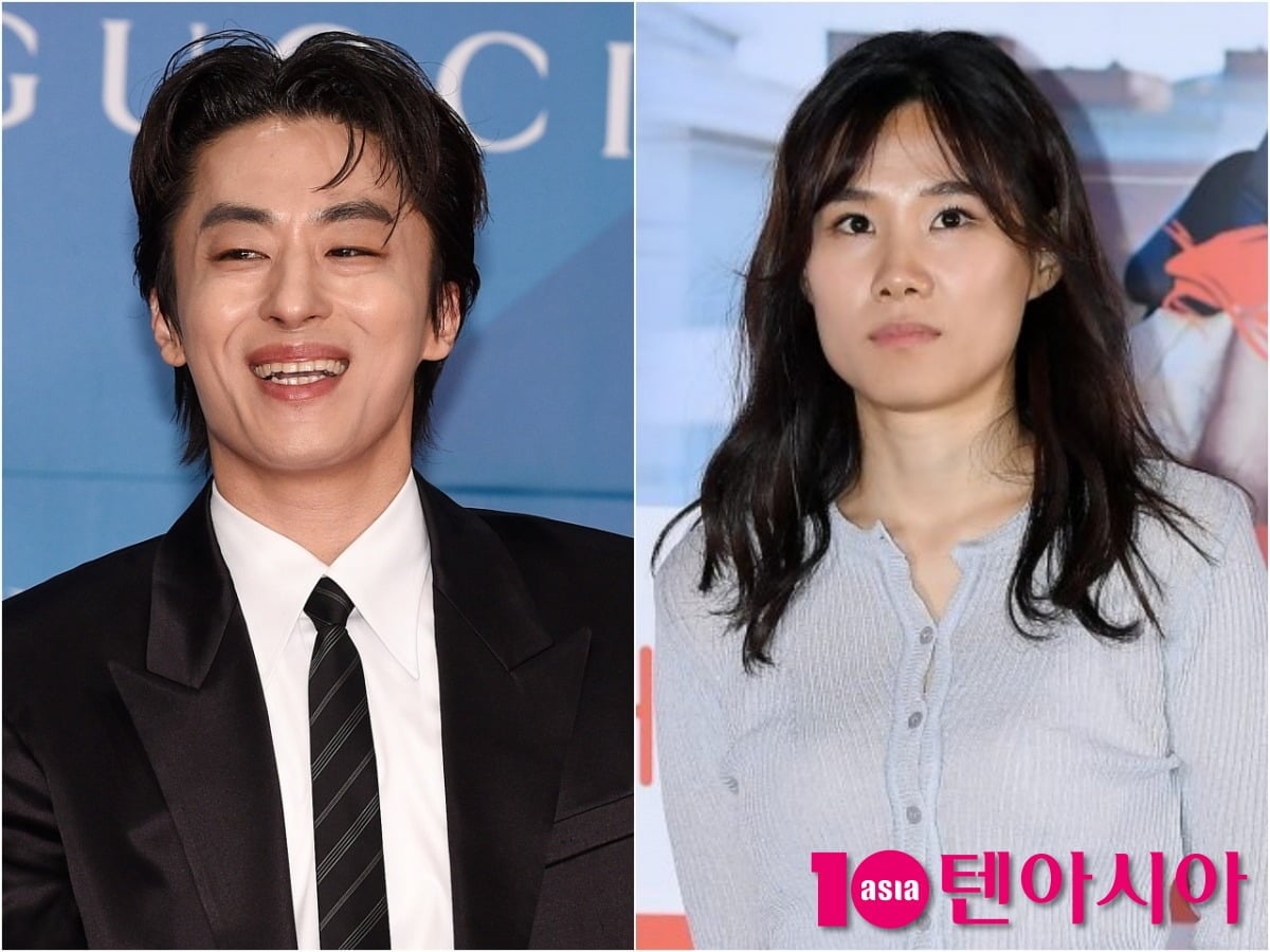 공개 열애 중인 배우 구교환과 이옥섭 감독. / 사진=텐아시아 DB