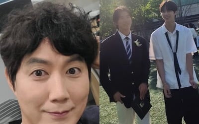'아빠! 어디가?' 류진 子, 키가 몇이야…'학비 6억' 명문고 졸업식서 포착된 훈훈 비주얼