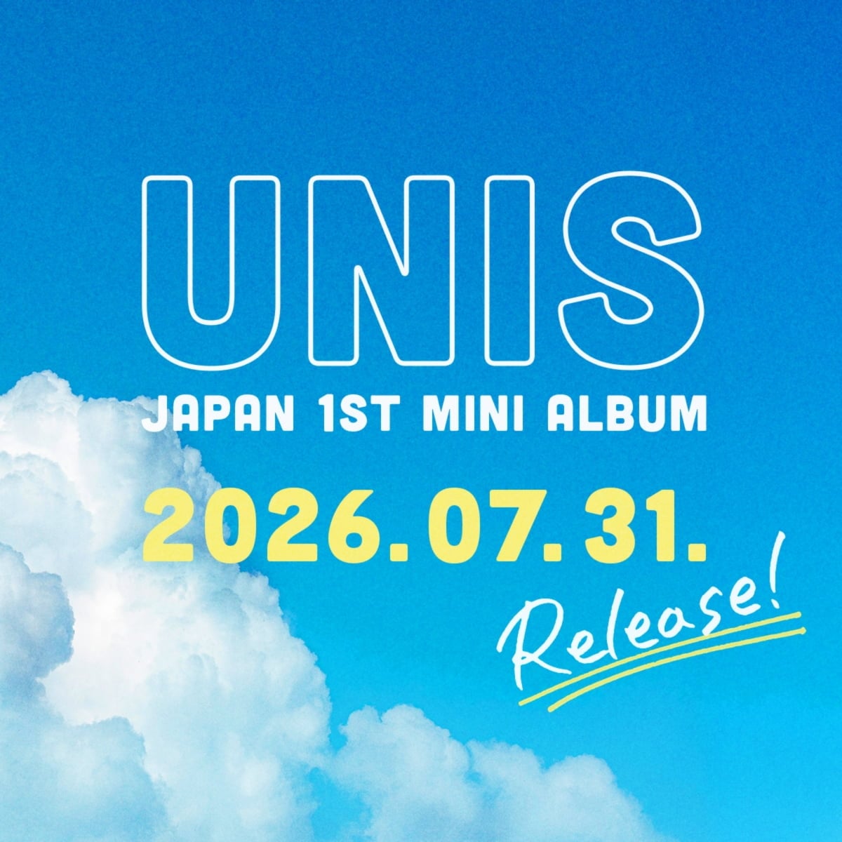 유니스 일본 앨범 발매 포스터 / F&F엔터테인먼트