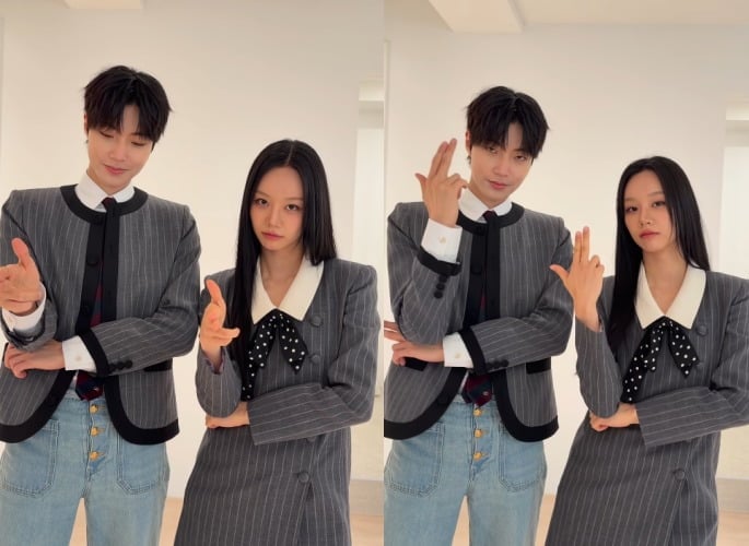 혜리와 황인엽이 댄스 챌린지를 선보였다. / 사진=혜리 SNS