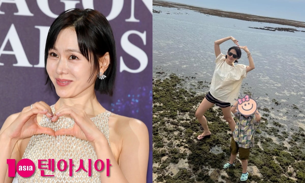 손예진이 아들을 향한 사랑을 공개적으로 보여주고 있다. / 사진=텐아시아DB, 손예진 SNS