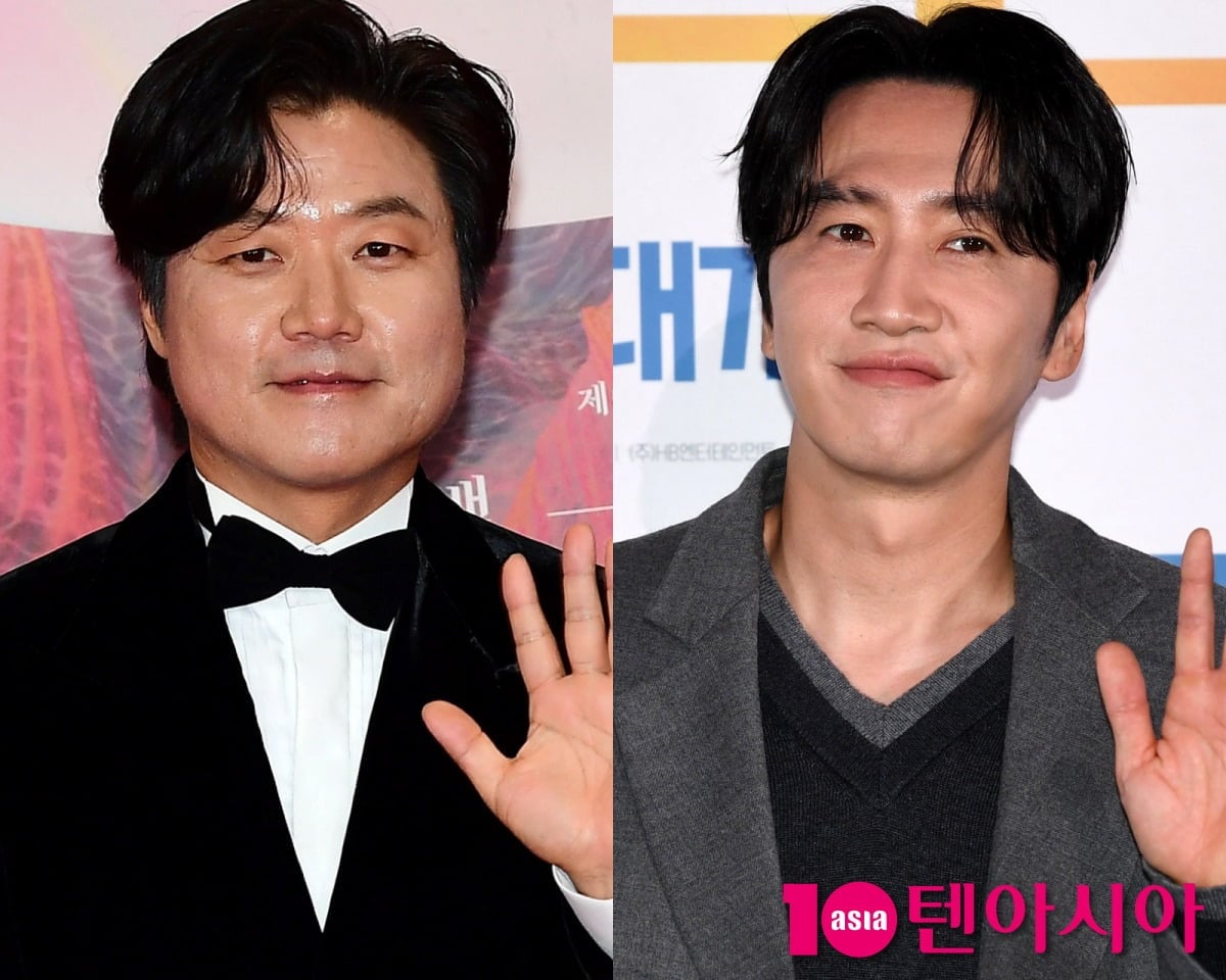 나영석과 이광수가 취재진 앞에 섰다. / 사진=텐아시아DB