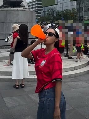 빙속여제 이상화, 광화문 직접 등장했는데…승리요정 등극 실패