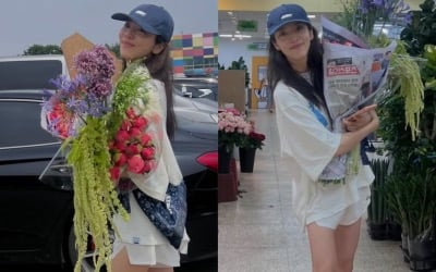 다리가 젓가락보다 얇네…'46kg' 손담비, 21kg 감량하고 뽐낸 '뼈말라' 각선미