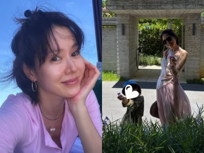손예진, 아들만 보면 주체할 수 없는 입꼬리…"3일째" 여행 중 아들과 투샷